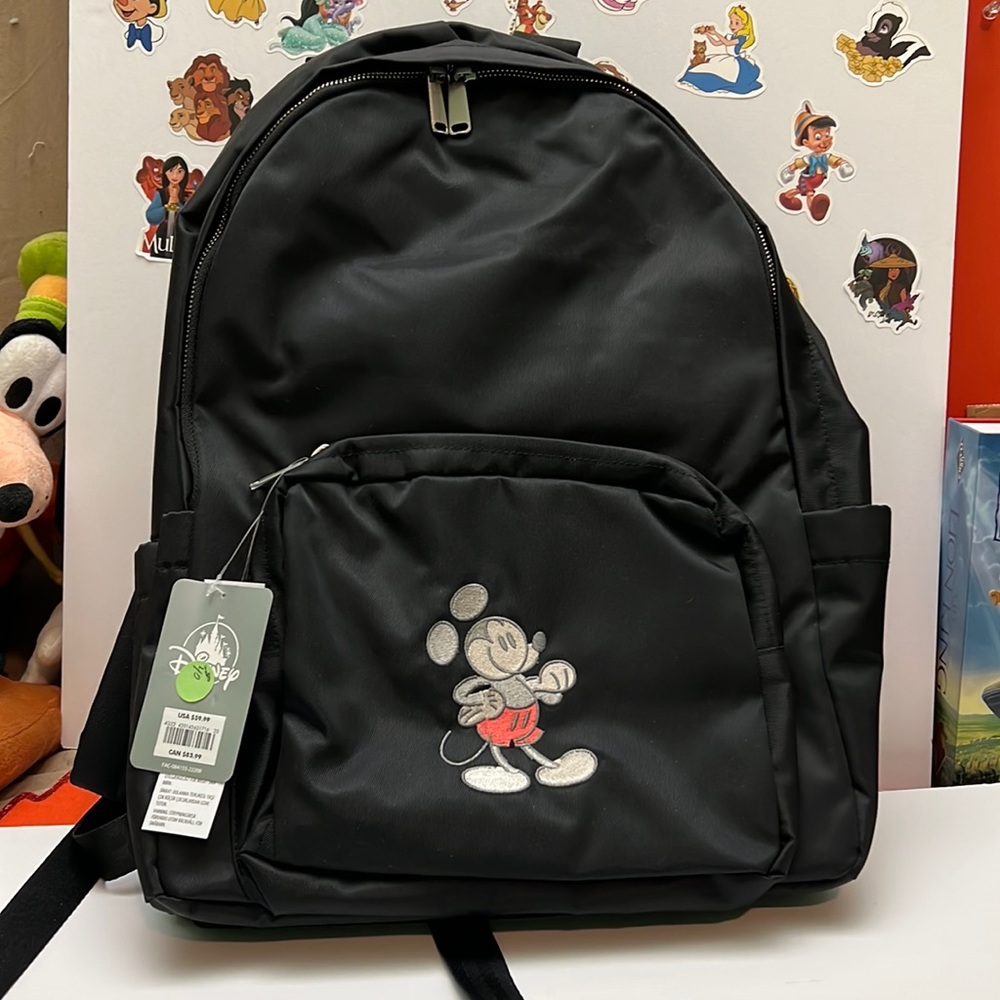 Disney Mickey Mouse travel nylon backpack and laptop bag